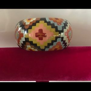 Fabulous Wood Bangle Bracelet hand painted•Unique•